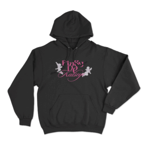 Pinky Up Katseye Unisex Hoodie Black