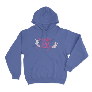 Pinky Up Katseye Unisex Hoodie Blue